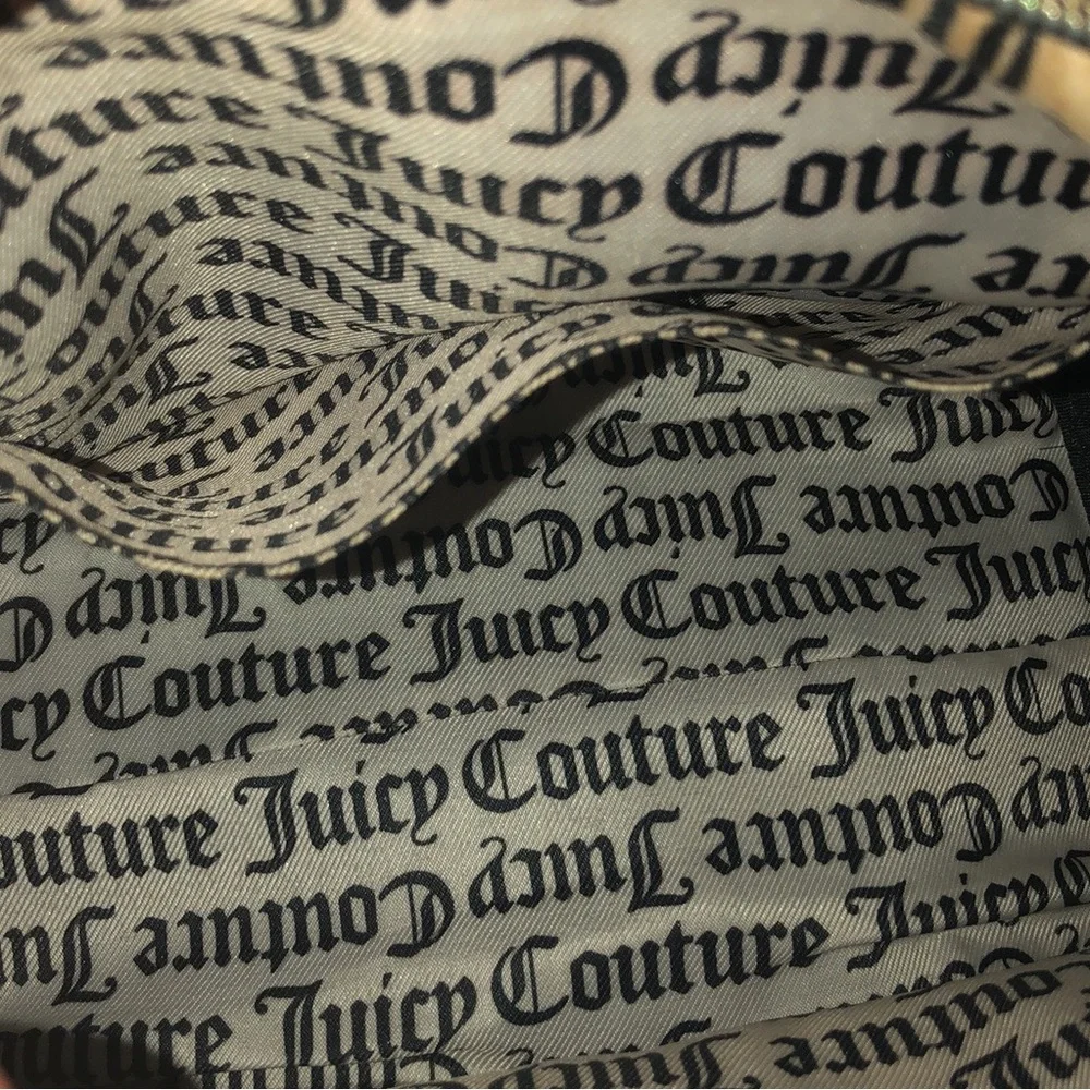 Juicy Couture Black & White Logo Satchel Bag